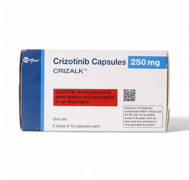 Crizalk - Crizotinib 250mg 60 Capsules (Xalkori) - Anticancer Medication