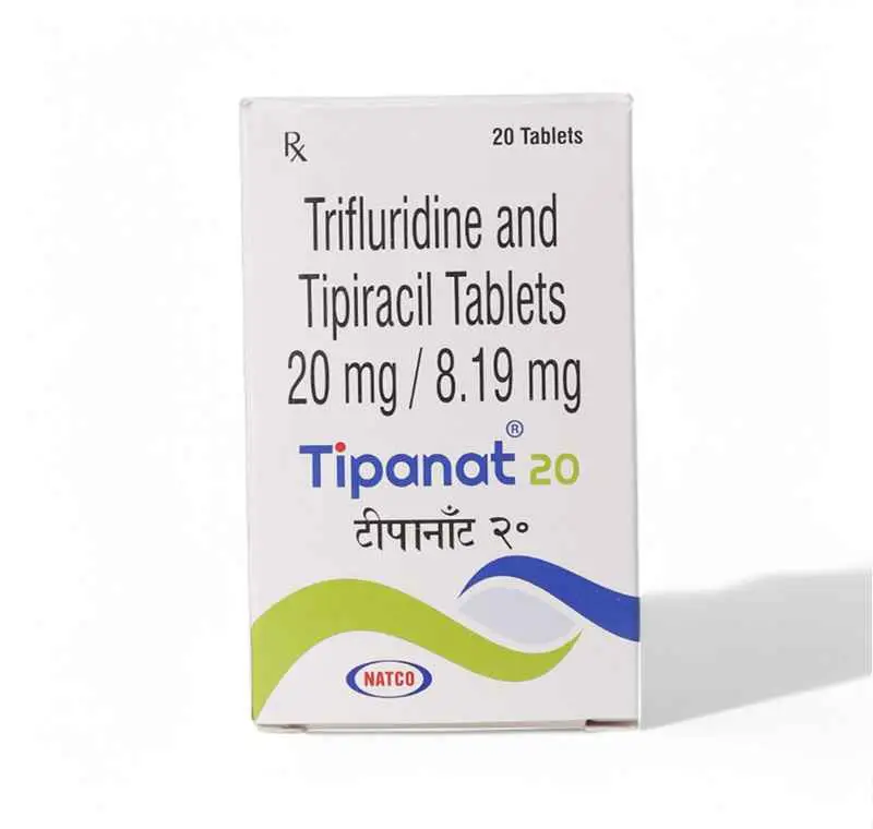 Tipanat - Tipiracil 8.19mg + Trifluridine 20mg 20 Tablets (Lonsurf) Anticancer Medication