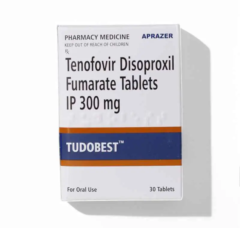 Tudobest - Tenofovir Disoproxil Fumarate 300mg 30 Tablets (Viread) Antiretroviral Medication