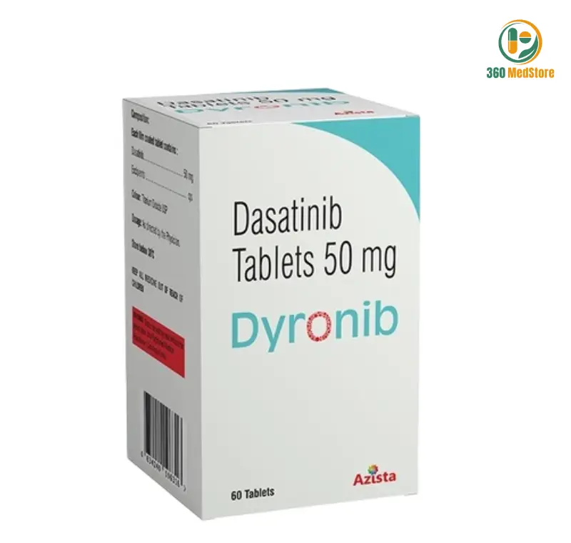 Dyronib - Dasatinib 50mg 60 Tablets (Sprycel) - Anticancer Medication
