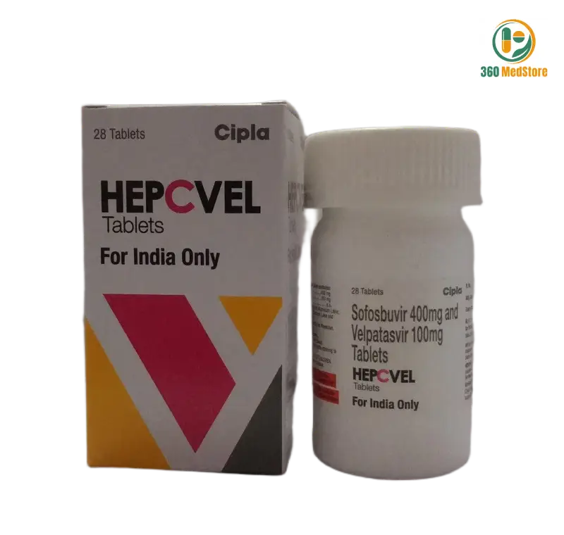 Hepcvel - Sofosbuvir 400mg and Velpatasvir 100mg 28 Tablets (Epclusa) - Antiviral Medication