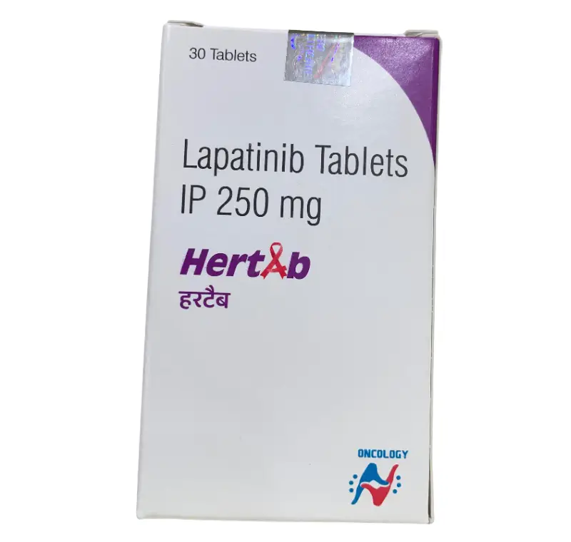 Hertab - Lapatinib 250mg 30 Tablets (Tykerb) Anticancer Medication