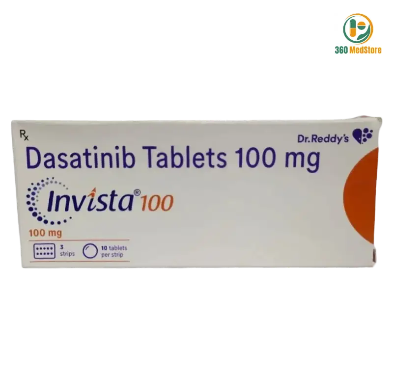 Invista - Dasatinib 100mg 30 Tablets (Sprycel) - Anticancer Medication