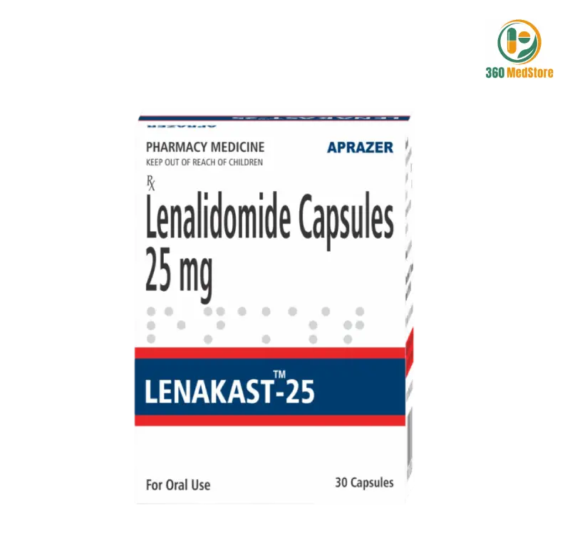Lenakast - Lenalidomide 25mg 30 Capsules (Revlimid) - Anticancer Medication