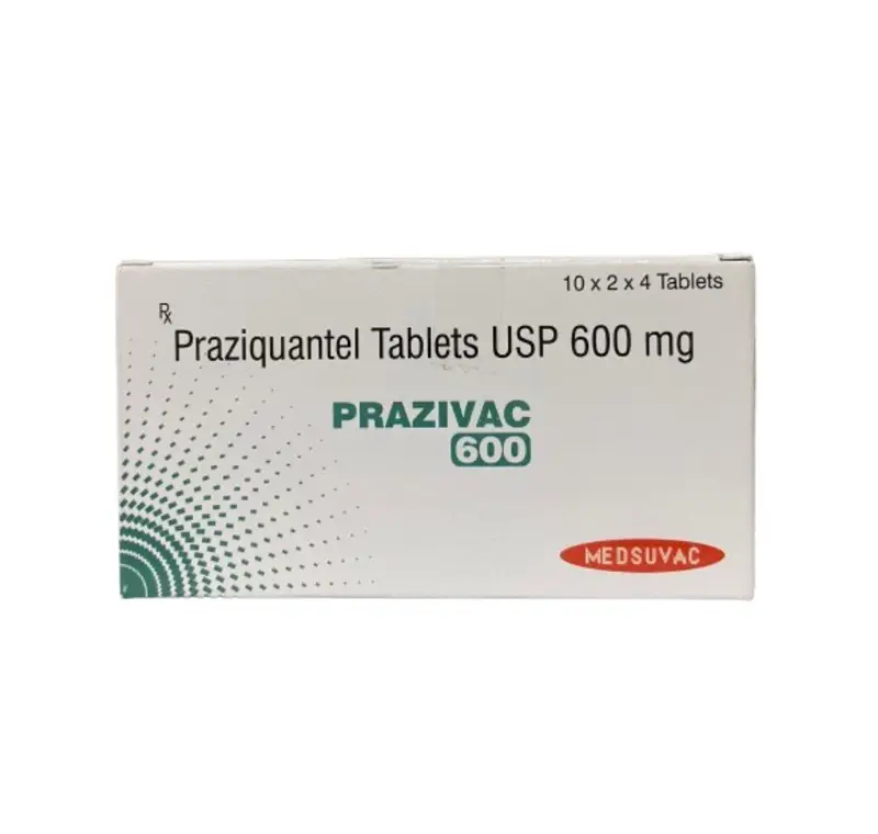 Prazivac - Praziquantel 600mg 60 Tablets (Biltricide)