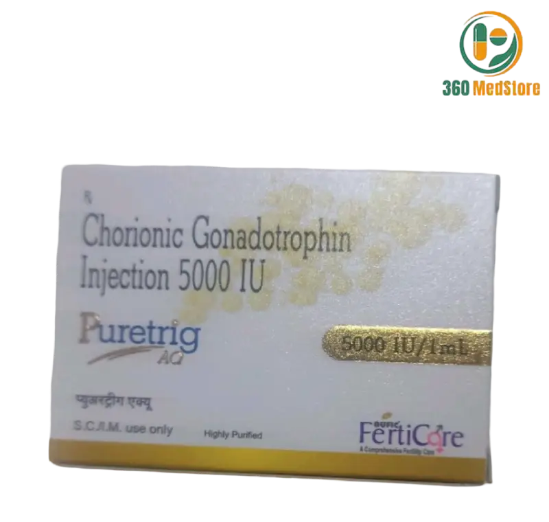 Puretrig AQ 5000IU Injection – Human Chorionic Gonadotropin (hCG) (5000IU)