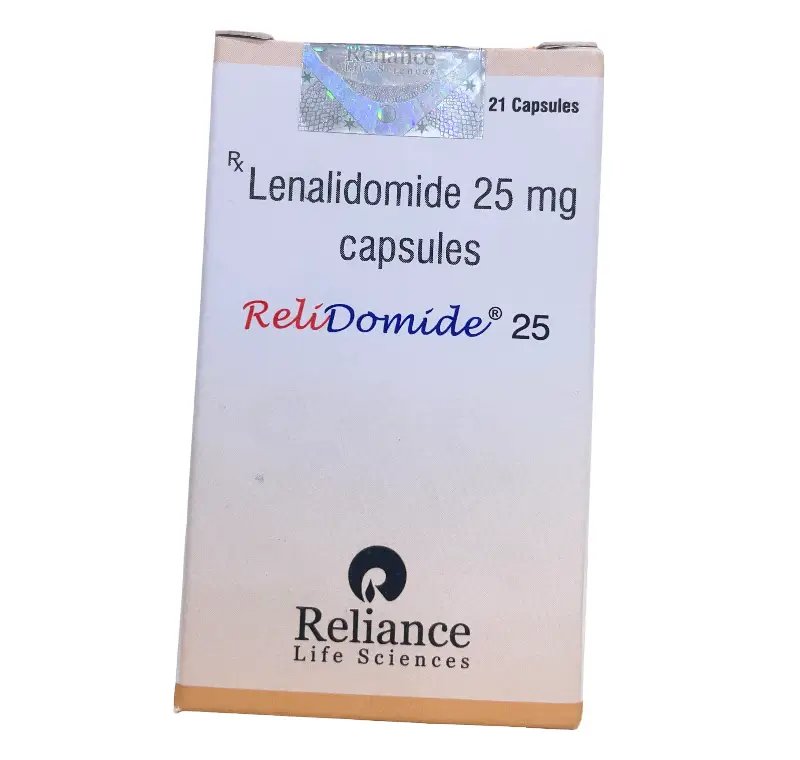 Relidomide 25 - Lenalidomide 25mg 21 Capsules (Revlimid) - Anticancer Medication
