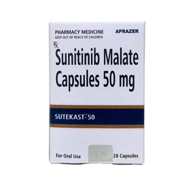 Sutekast - Sunitinib 50mg 28 Capsules (Sutent) - Anticancer Medication