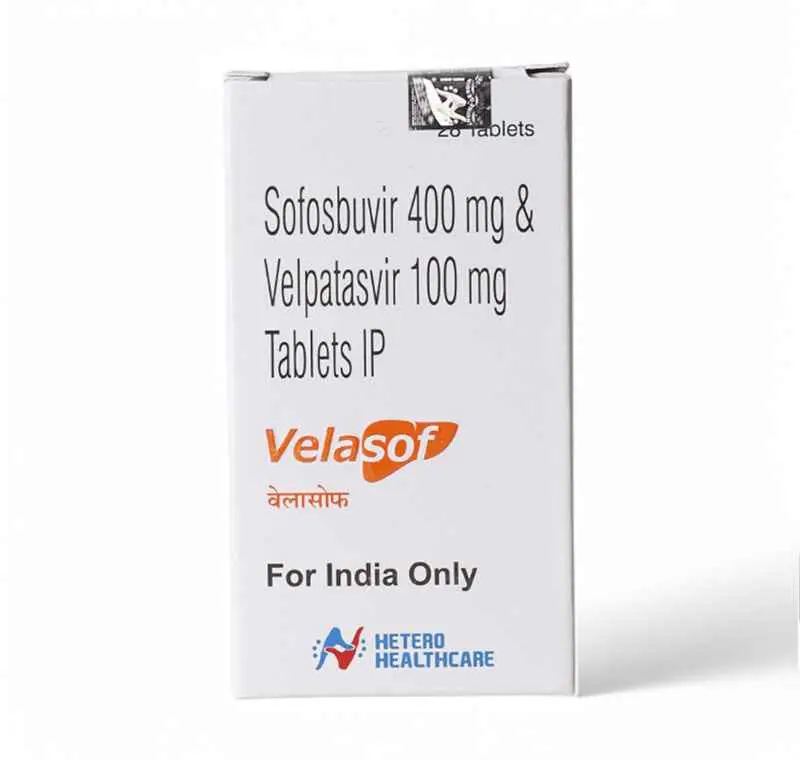 Velasof - Sofosbuvir 400mg and Velpatasvir 100mg 28 Tablets (Epclusa) - Antiviral Medication
