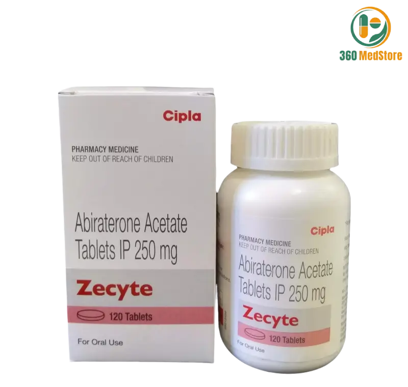 Zecyte - Abiraterone Acetate 250mg 120 Tablets (Zytiga) - Anticancer Medication