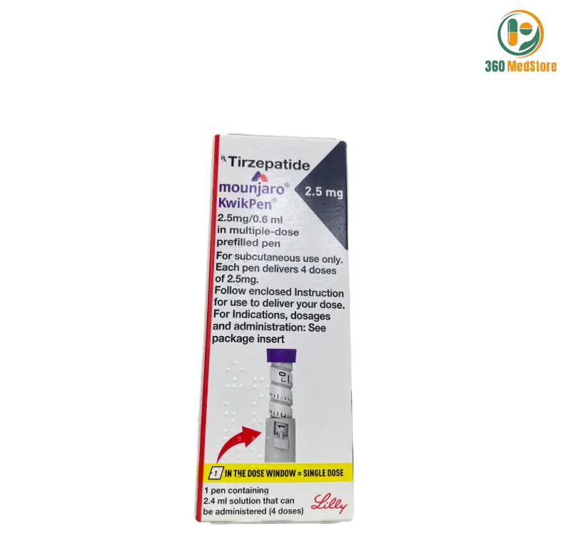 Mounjaro KwikPen 2.5 mg (Tirzepatide Injection 0.6ml) Anti-Diabetic Medication