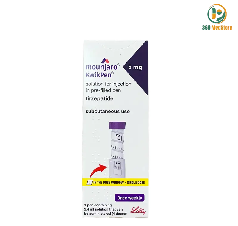Mounjaro KwikPen 5 mg (Tirzepatide Injection 0.6ml) Anti-Diabetic Medication
