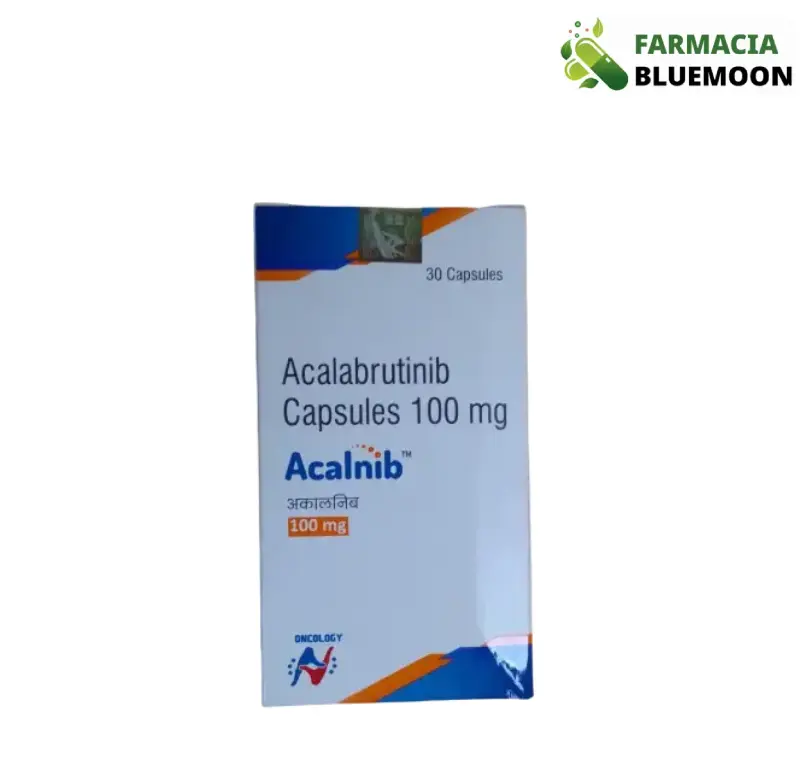 Acalabrutinibe 100 mg (Acalnib) x 30 Cápsulas - Medicamento Genérico para Leucemia Linfocítica Crônica, Linfoma Linfocítico de Pequenas Células e Linfoma de Células do Manto