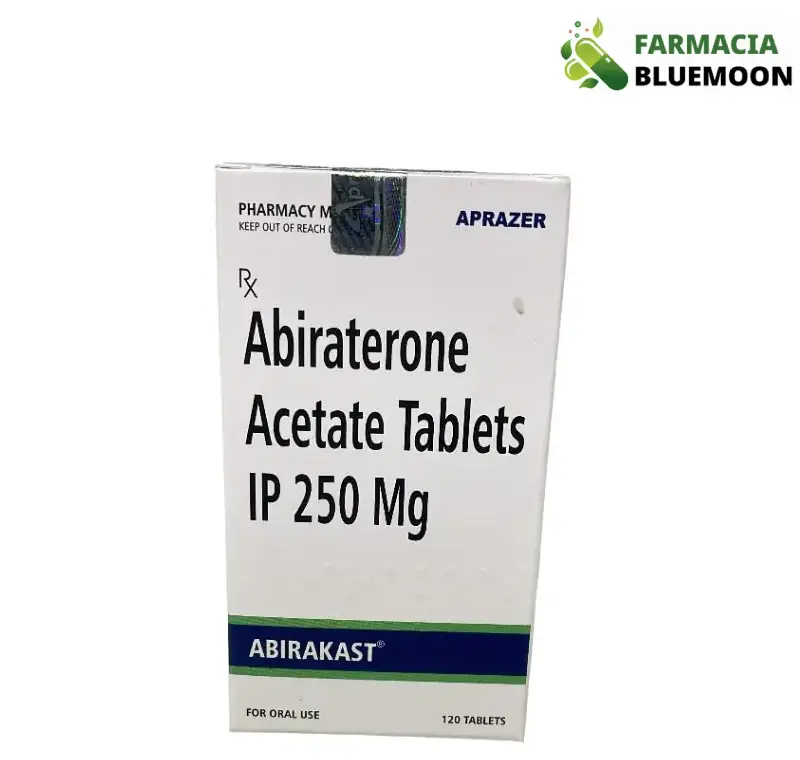 Acetato de Abiraterona 250mg (Abirakast) x 120 Comprimidos - Medicamento Genérico para Câncer de Próstata