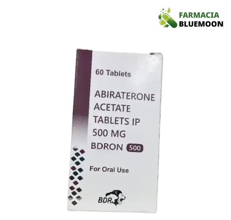 Acetato de Abiraterona 500mg (Bdron) x 60 Comprimidos - Medicamento Genérico para Câncer de Próstata