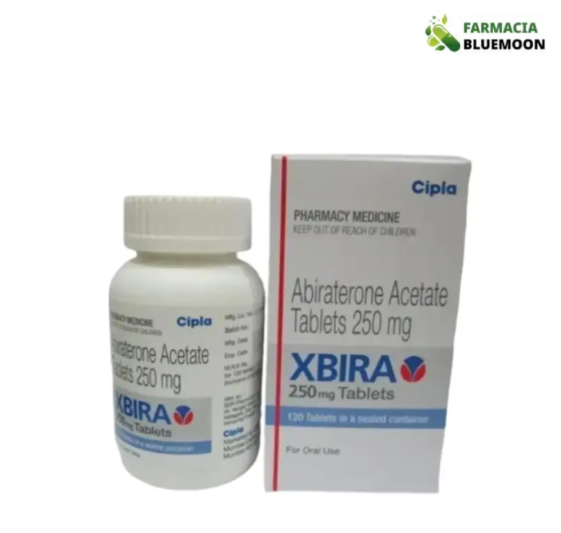 Acetato de Abiraterona 250 mg (Xbira) x 120 Comprimidos - Medicamento Genérico para Câncer de próstata