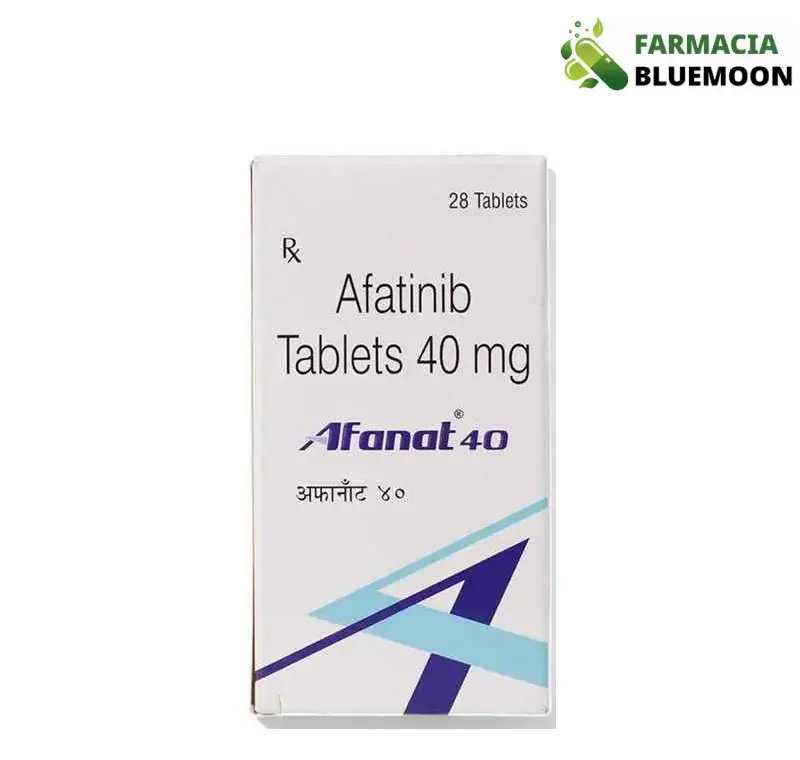 Afatinibe 40mg (Afanat) x 28 Comprimidos - Medicamento Genérico para Câncer de pulmão de células não pequenas (CPCNP)