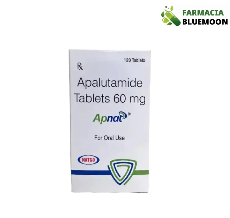 Apalutamida 60 mg (Apnat) x 120 Comprimidos - Medicamento Genérico para Câncer de Próstata