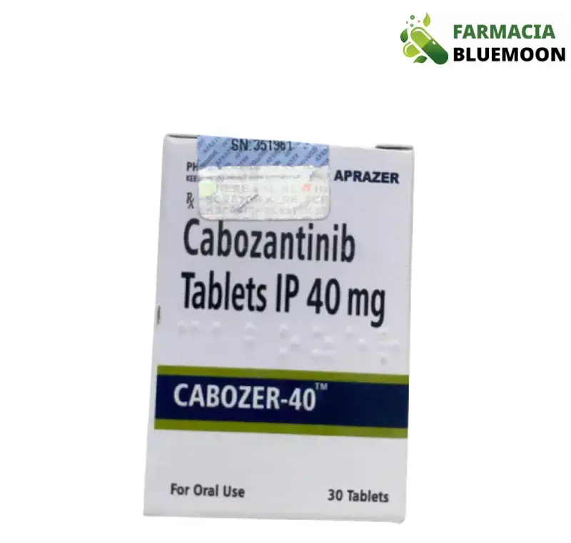 Cabozantinibe 40 mg (Cabozer) x 30 Comprimidos - Medicamento Genérico para Cânceres de rim, fígado e tireoide