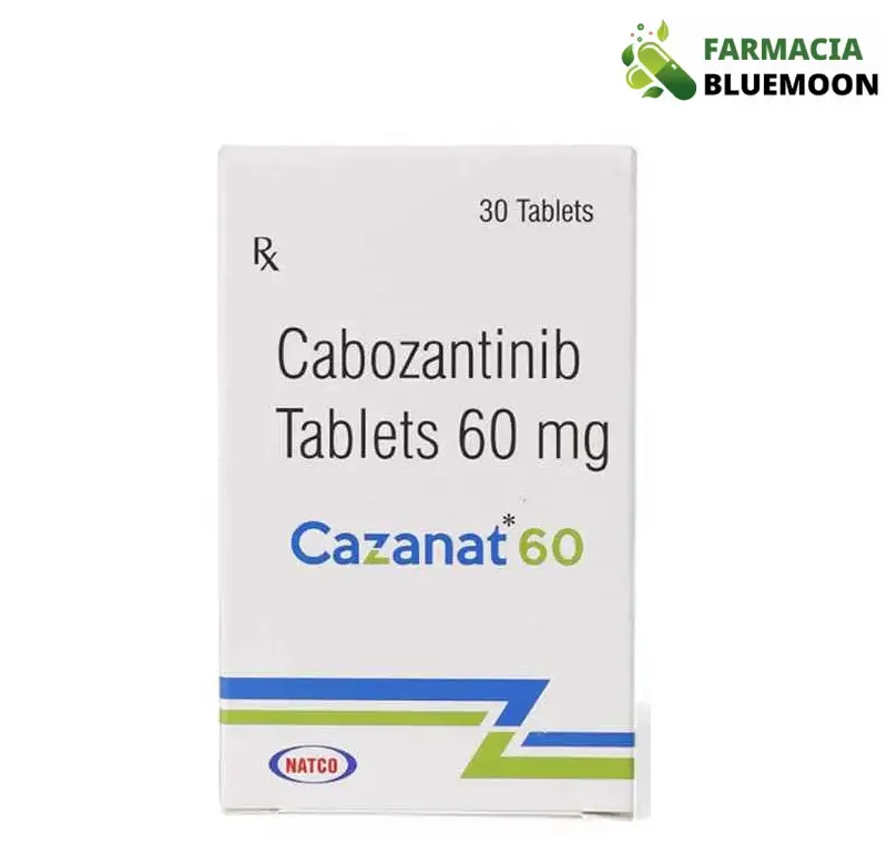 Cabozantinibe 60mg (Cazanat) x 30 Comprimidos - Medicamento Genérico para Câncer de rim e fígado
