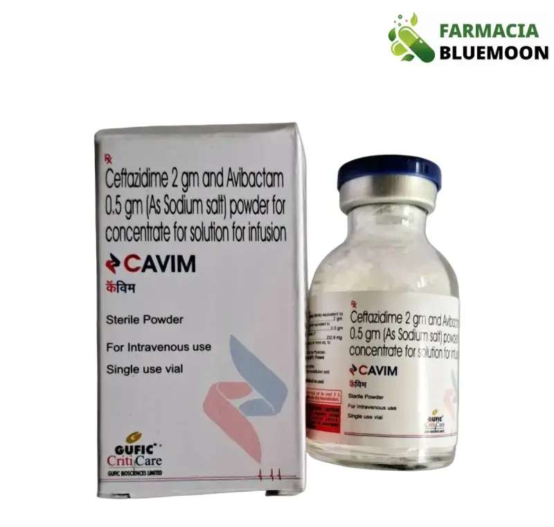 Ceftazidima 2000mg e Avibactam 500mg (Cavim) Injeção - Medicamento Genérico para Infecções bacterianas