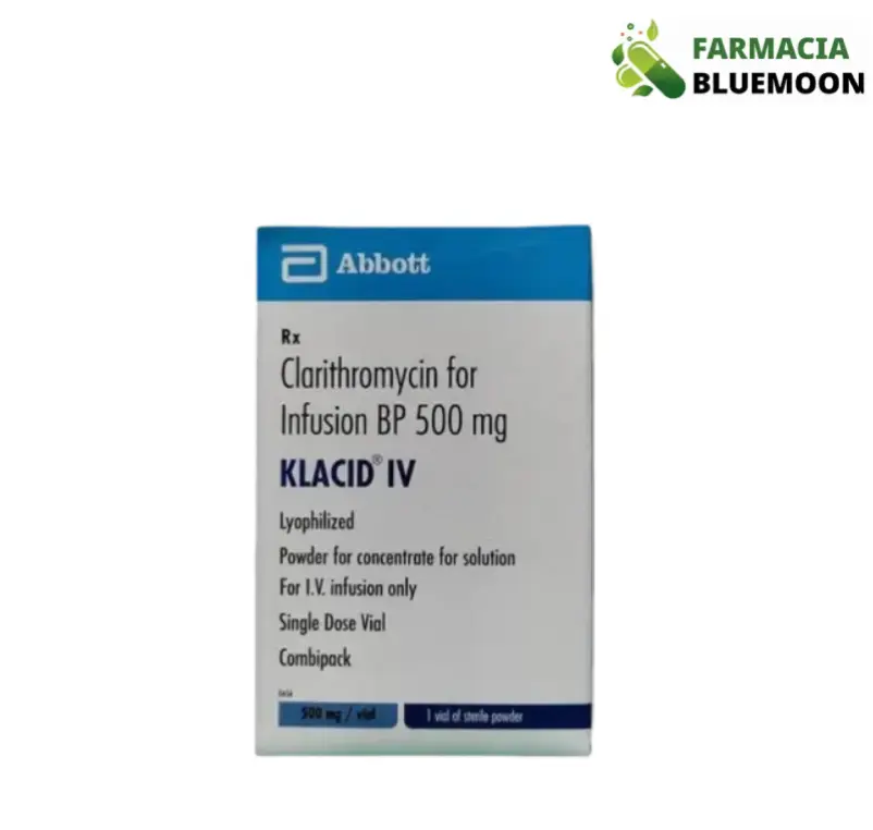 Claritromicina 500 mg (Klacid IV) para Injeção