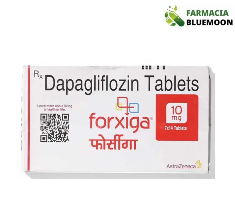 Dapagliflozina 10 mg (Forxiga) x 98 Comprimidos - Medicamento Genérico para Diabetes tipo 2
