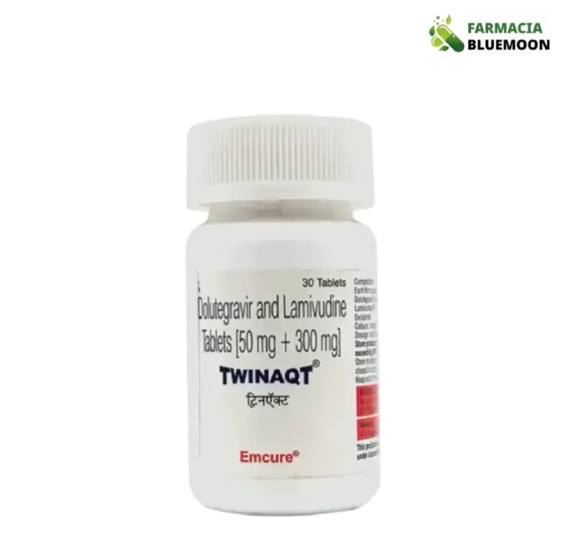 Dolutegravir 50 mg + Lamivudina 300 mg (Twinaqt) x 30 Comprimidos - Medicamento Genérico para Infecção por HIV-1