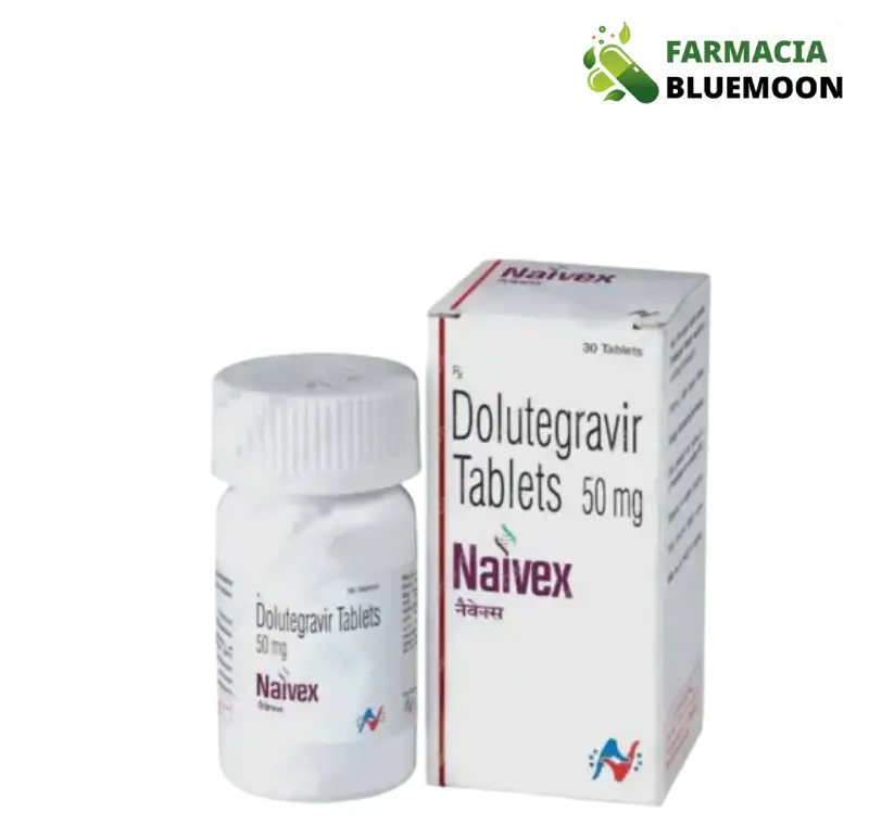 Dolutegravir 50 mg (Naivex) x 30 Comprimidos - Medicamento Genérico para Infecção por HIV