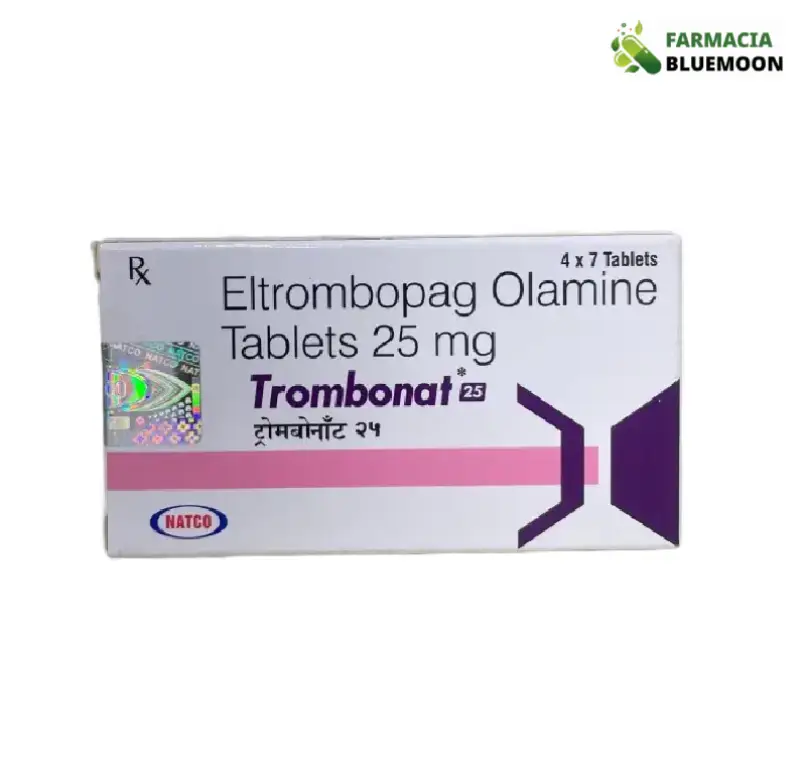 Eltrombopague 25 mg (Trombonat) x 28 Comprimidos