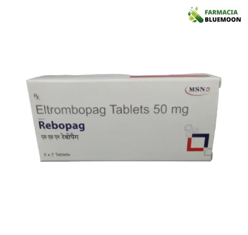 Eltrombopague 50 mg (Rebopag) x 28 Comprimidos