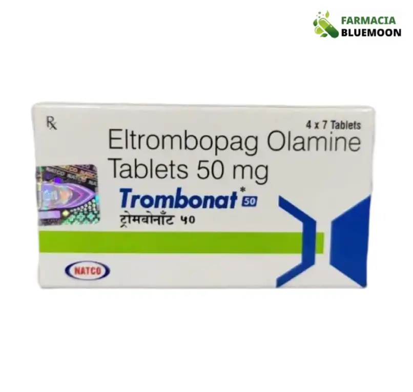 Eltrombopague 50 mg (Trombonat) x 28 Comprimidos
