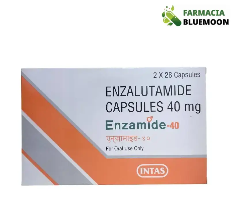Enzalutamida 40mg (Enzamide) x 56 Cápsulas - Medicamento Genérico para Câncer de Próstata
