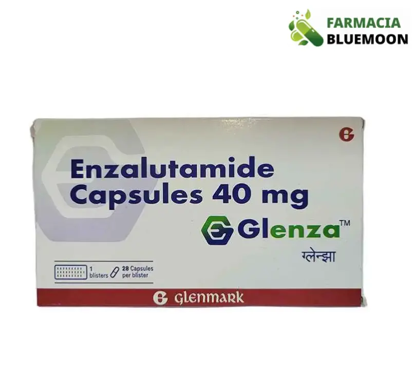 Enzalutamida 40mg (Glenza) x 28 Cápsulas - Medicamento Genérico para Câncer de Próstata