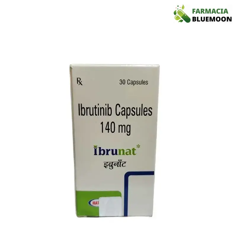 Ibrutinib 140mg (Ibrunat) x 30 Cápsulas - Medicamento Genérico para Câncer de sangue
