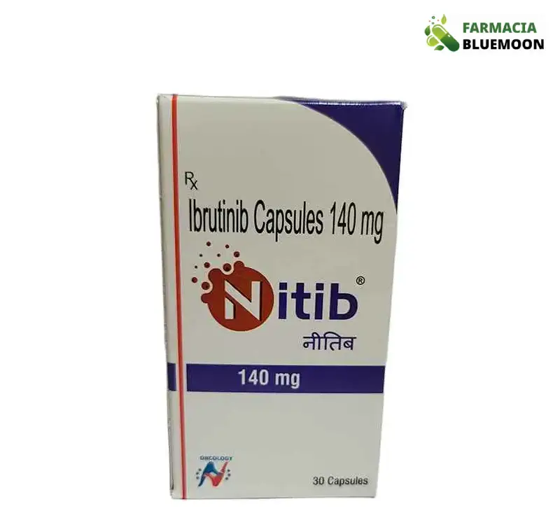 Ibrutinibe 140 mg (Nitib) x 30 Cápsulas - Medicamento Genérico para Câncer de sangue