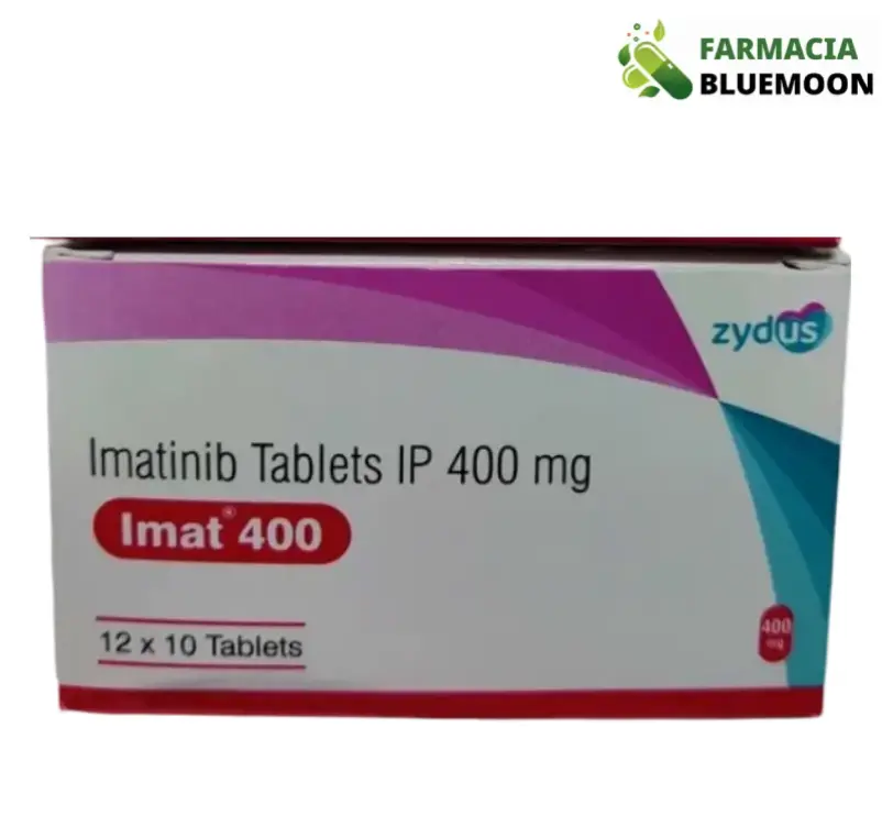 Imatinib 400mg (Imat) x 120 Comprimidos - Medicamento Genérico para Leucemia mieloide crônica e tumores estromais gastrointestinais