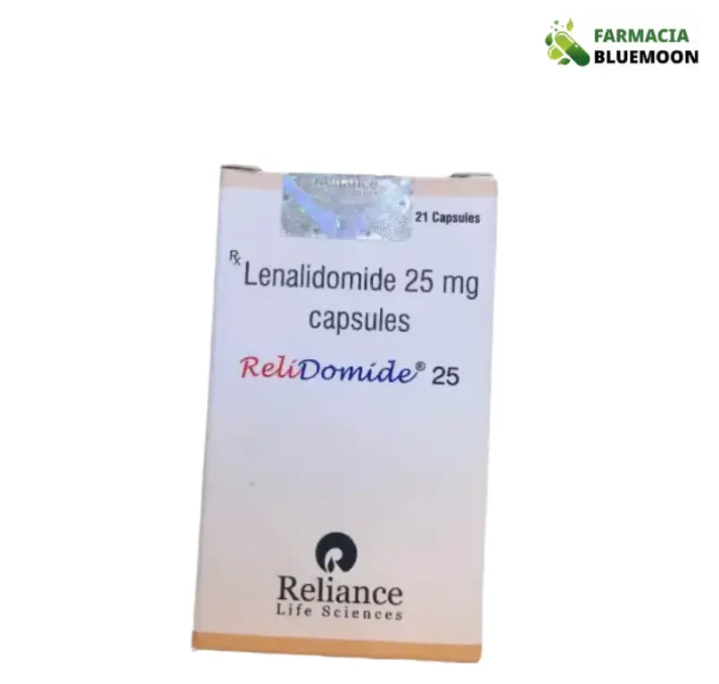 Lenalidomida 25 mg (Relidomide) x 21 Cápsulas - Medicamento Genérico para Mieloma múltiplo