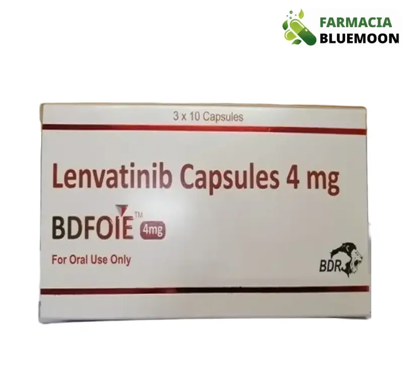 Lenvatinibe 10mg (Bdfoie) x 30 Cápsulas - Medicamento Genérico para Câncer de Tireoide, Rim e Pulmão