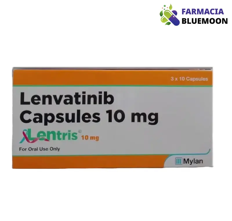 Lenvatinibe 10mg (Lentris) x 30 Cápsulas - Medicamento Genérico para Câncer de tireoide, câncer de rim e câncer de fígado