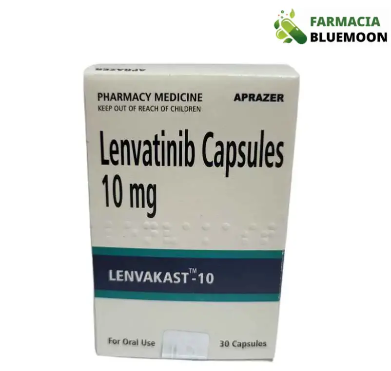 Lenvatinibe 10mg (Lenvakast) x 30 Cápsulas - Medicamento Genérico para Câncer de tireoide, câncer de rim e câncer de fígado
