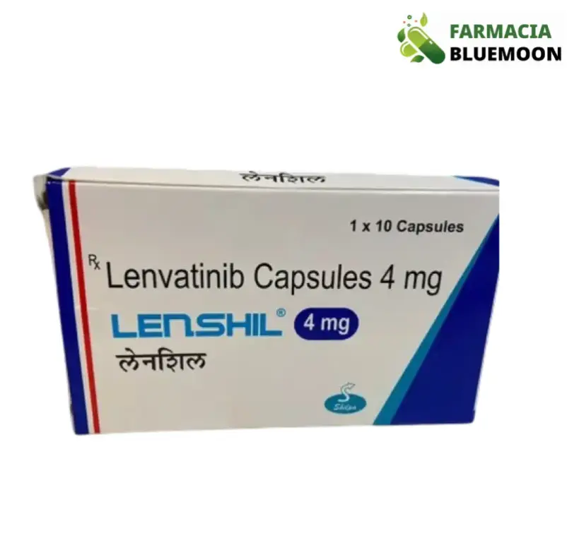 Lenvatinibe 4mg (Lenshil) x 10 Cápsulas - Medicamento Genérico para Câncer de tireoide, câncer de rim e câncer de fígado