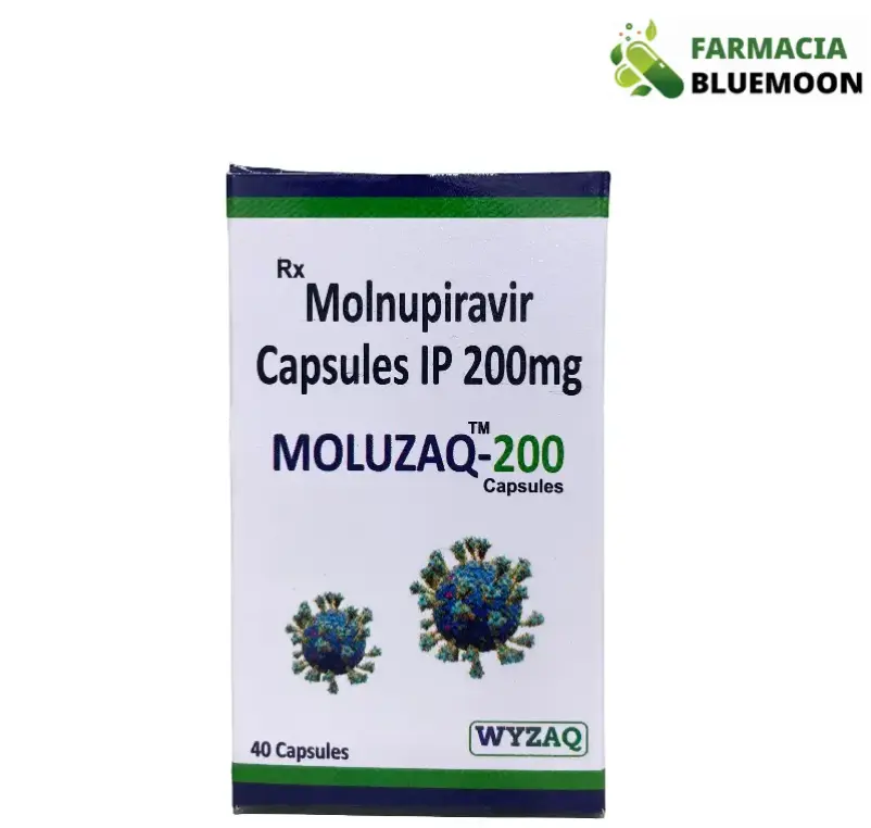 Molnupiravir 200mg (Moluzaq) x 40 Cápsulas