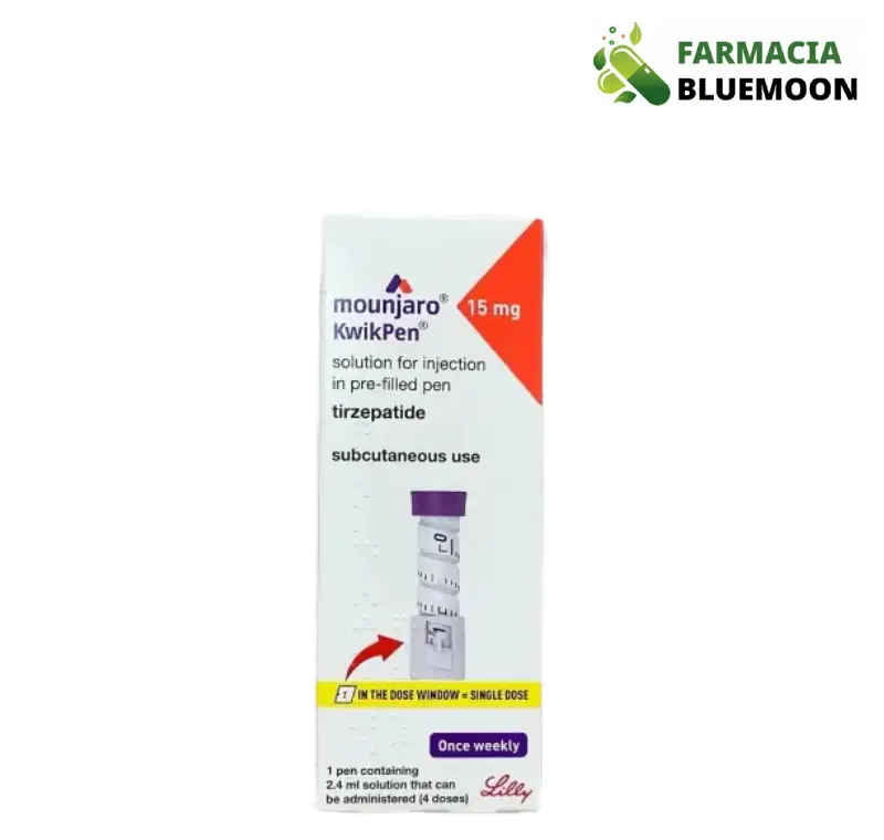 Mounjaro KwikPen (Tirzepatida 15 mg) - Medicamento Genérico para Diabetes Tipo 2 e Controle de Peso