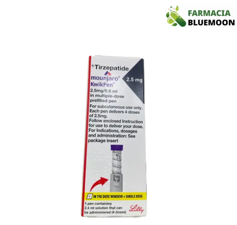 Mounjaro KwikPen (Tirzepatida 2.5 mg) - Medicamento Genérico para Diabetes Tipo 2 e Controle de Peso