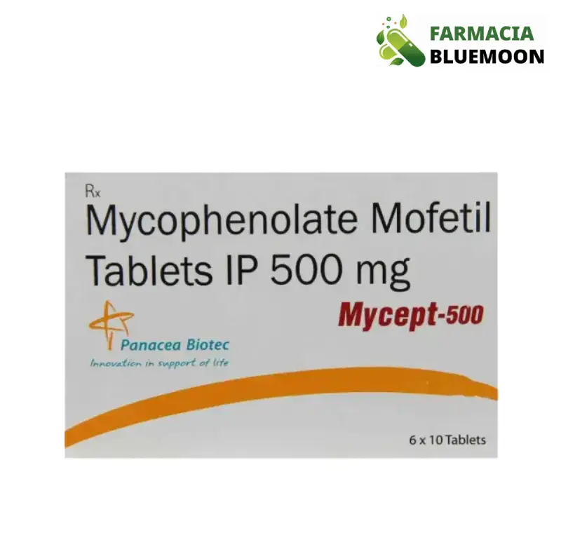 Mycophenolate Mofetil 500 mg (Mycept 500) x 60 Comprimidos