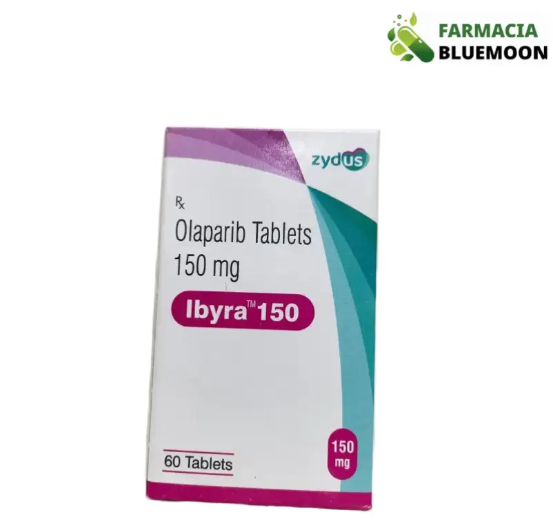 Olaparibe 150 mg (Ibyra) x 60 Comprimidos - Medicamento Genérico para Câncer de ovário, mama, pâncreas e próstata