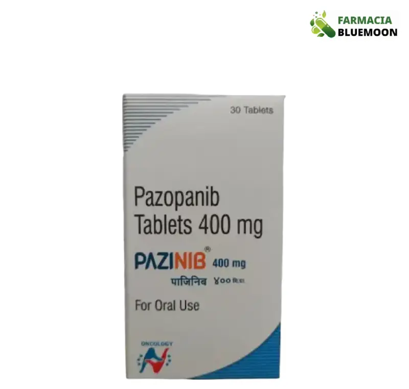 Pazopanibe 400mg (Pazinib) x 30 Comprimidos - Medicamento Genérico para Câncer de rim