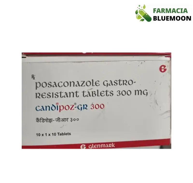 Posaconazol 300 mg (Candipoz GR) x 100 Comprimidos - Medicamento Genérico para Infecções Fúngicas Graves