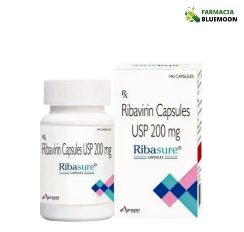 Ribavirina 200 mg (Ribasure) x 140 Cápsulas - Medicamento Genérico para Infecção Crônica por Hepatite C